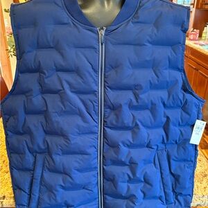 Alfani Men's Deep Blue Quilted Vest